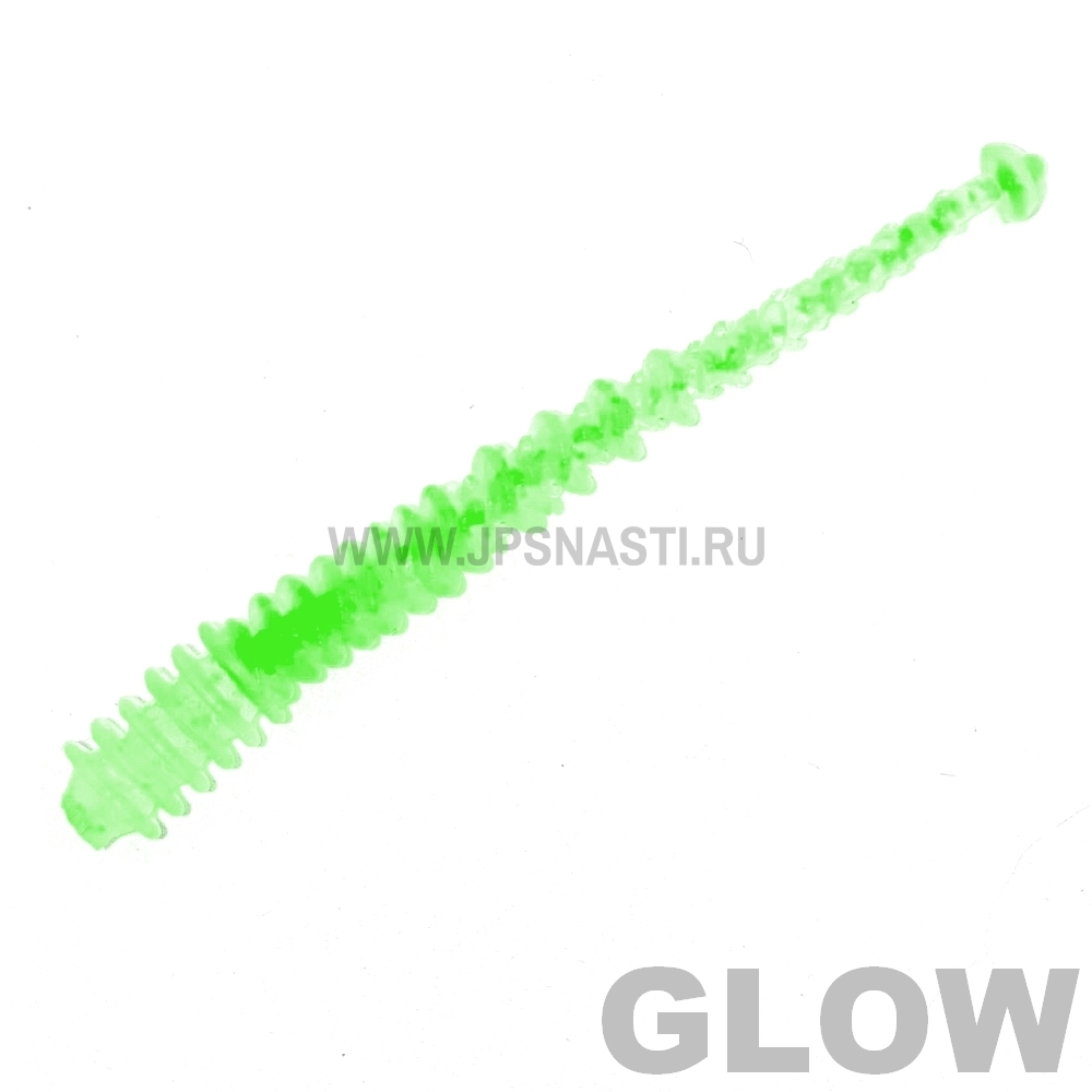 Силиконовые приманки Boroda Baits Cheni, RF 400 - Glow Green, рыба, блистер
