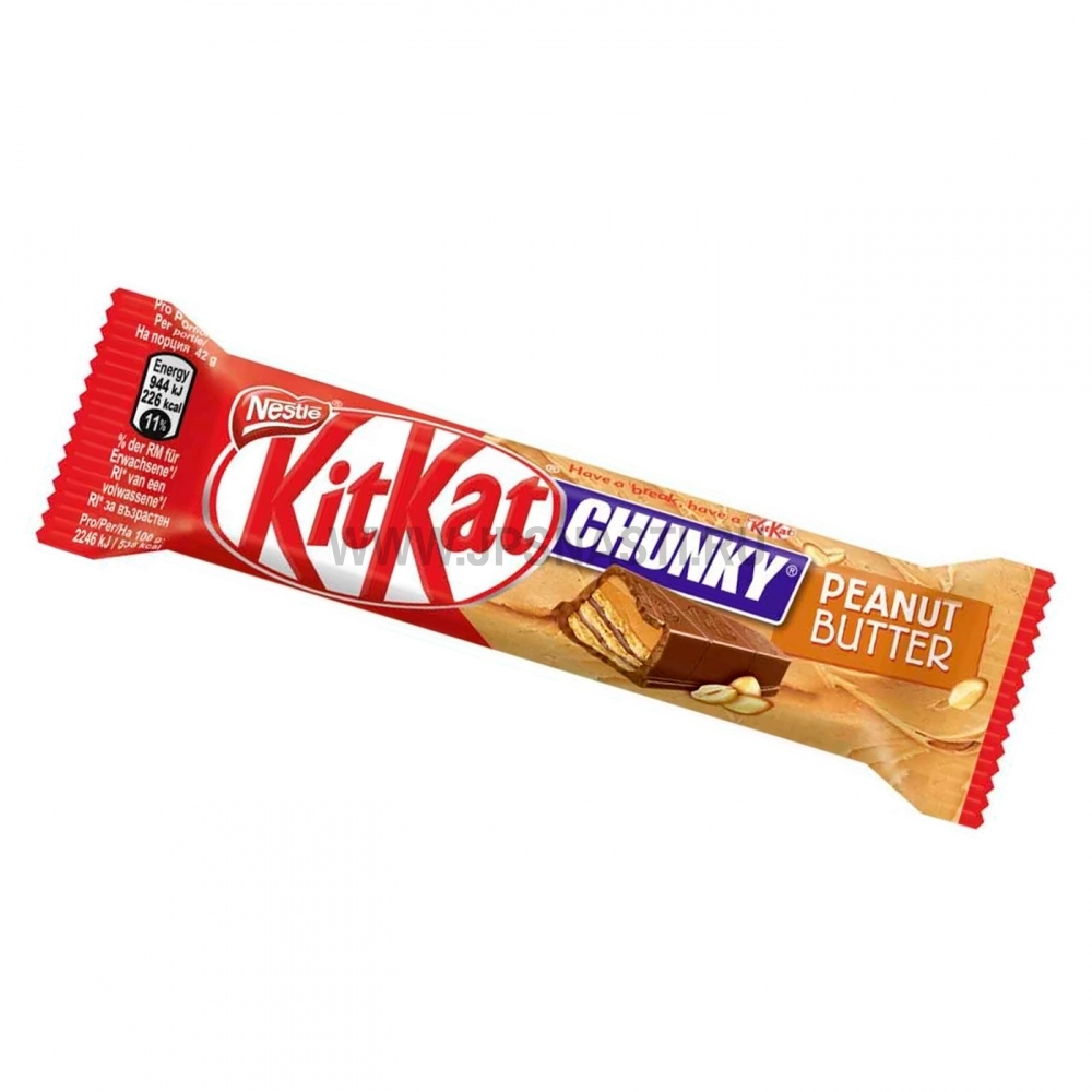 Батончик KitKat Chunky Peanut Butter, с арахисовым маслом, 42 г
