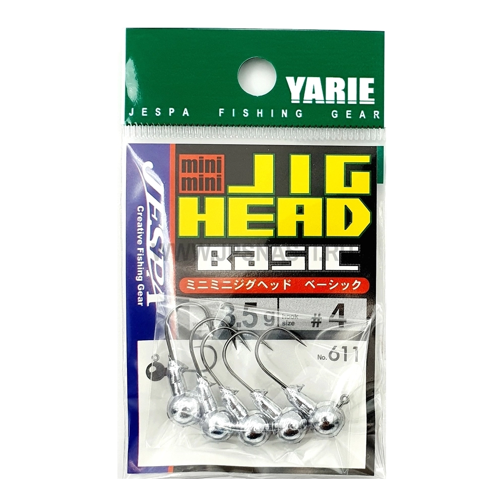 Джиг головки Yarie №611 Minimini Jig Head Basic, 3.5 гр, #4