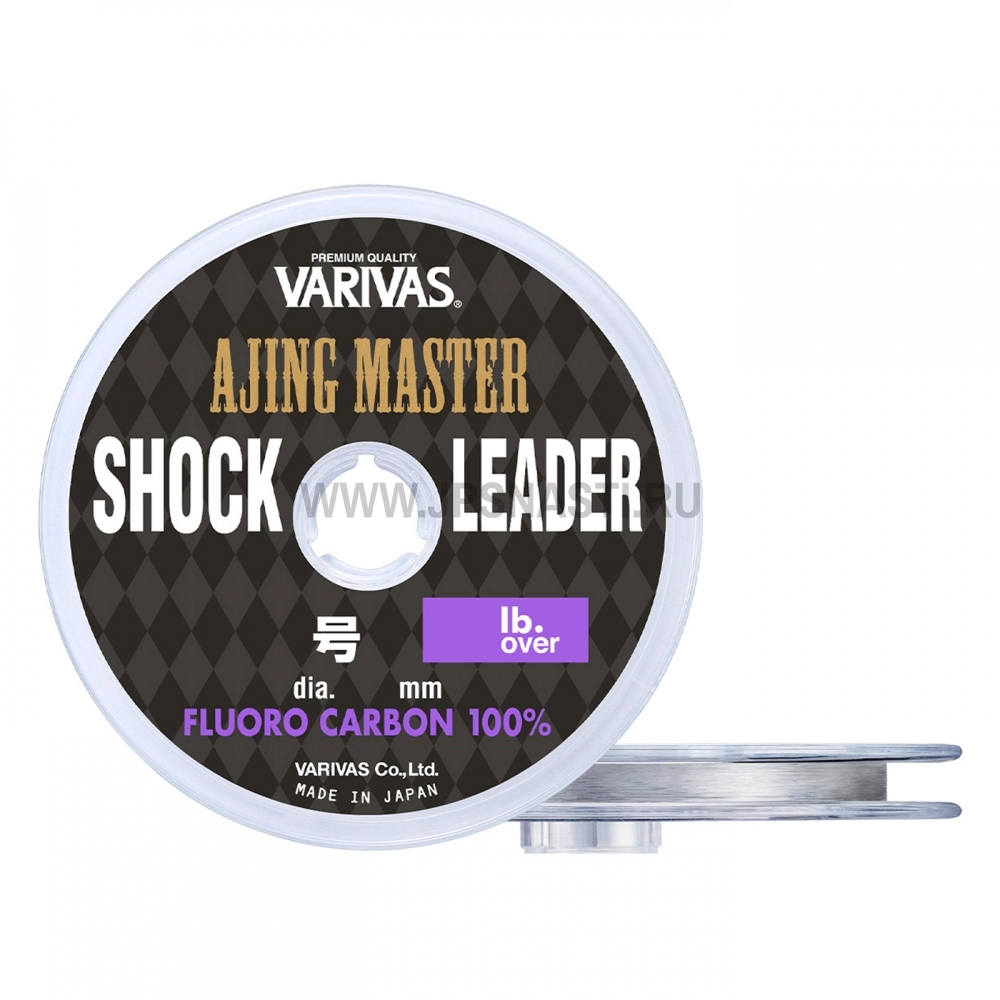 Шок лидер флюорокарбоновый Varivas Ajing Master Shock Leader Fluoro, #0.3, 30 м