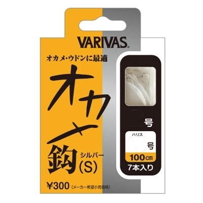 Поводок для херабуны Varivas Hera Itotsuki Okame Bari, #3, 100 см, леска #0.6, серебрянный, 8 шт.