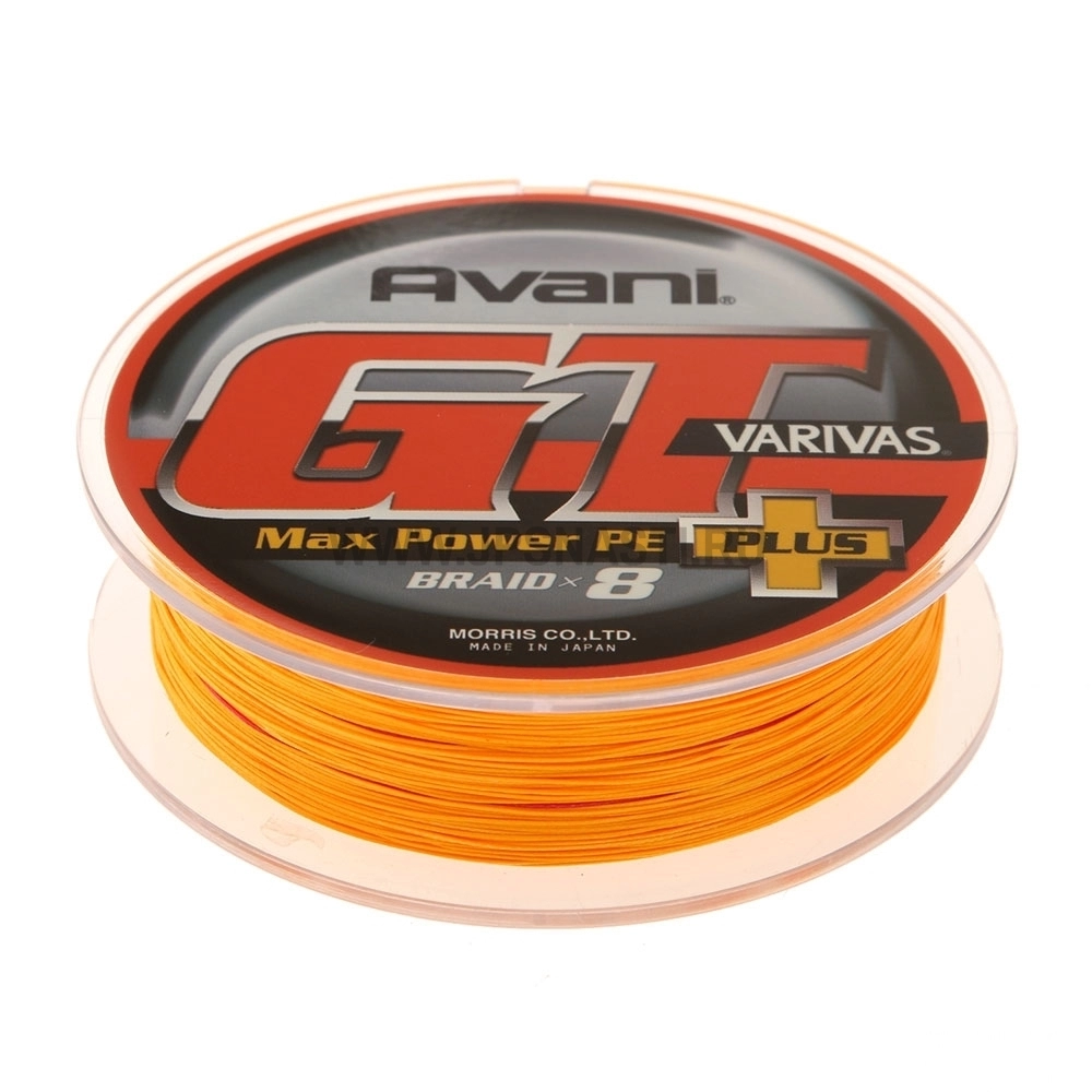 Плетеный шнур Varivas Avani GT Max Power х8, #8, 200 м, оранжевый