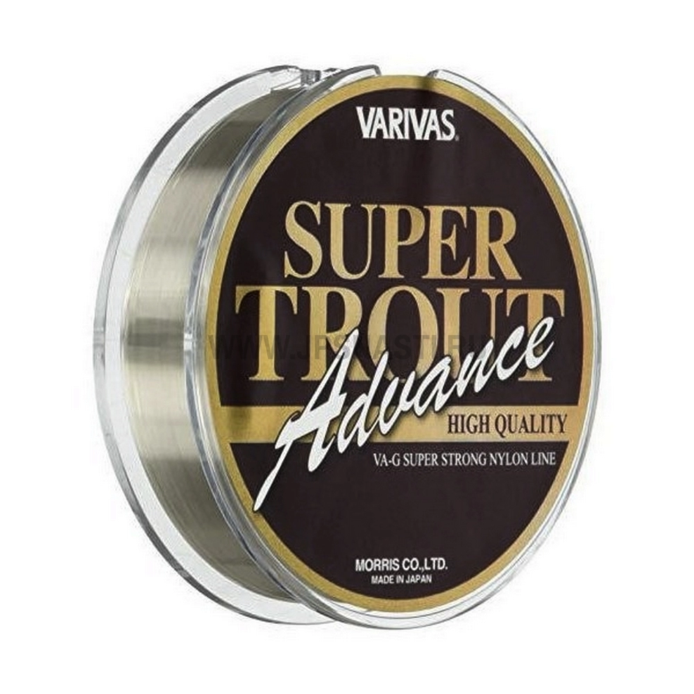 Монофильная леска Varivas Super Trout Advance High Quality, #0.4, 100 м, серый