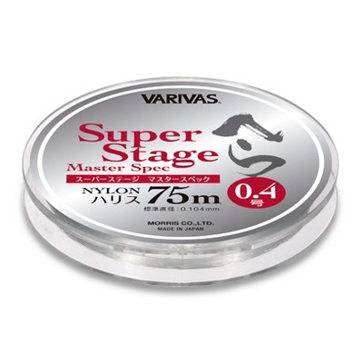 Леска для херабуны Varivas Super Stage Master Spec Nylon, #0.4, 75 м, Прозрачный