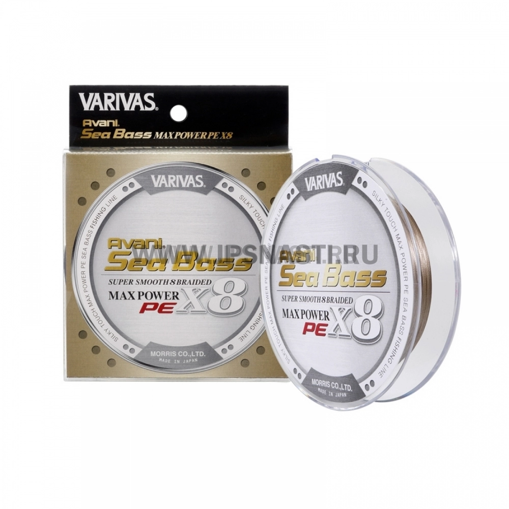 Плетеный шнур Varivas Avani Sea Bass Max Power PE x8, #1, 150 м, status gold