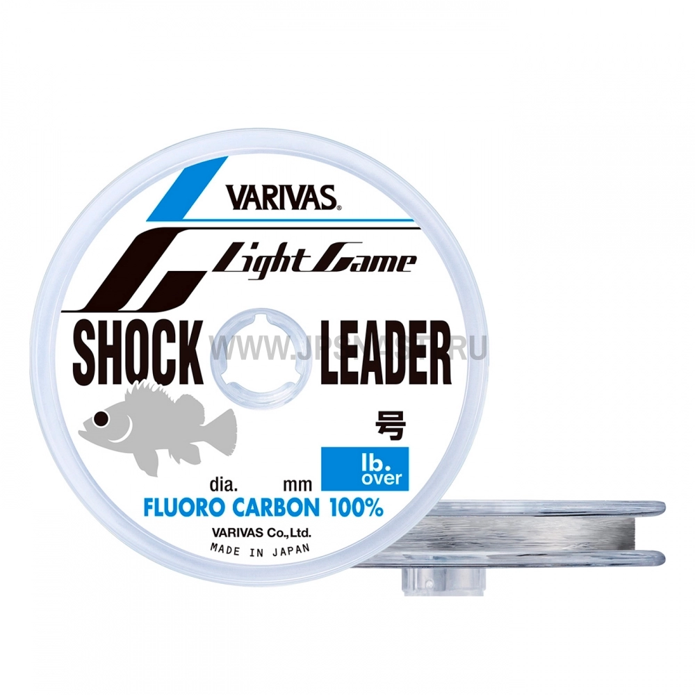 Шок лидер флюорокарбоновый Varivas Light Game Shock Leader, #0.8, 30 м