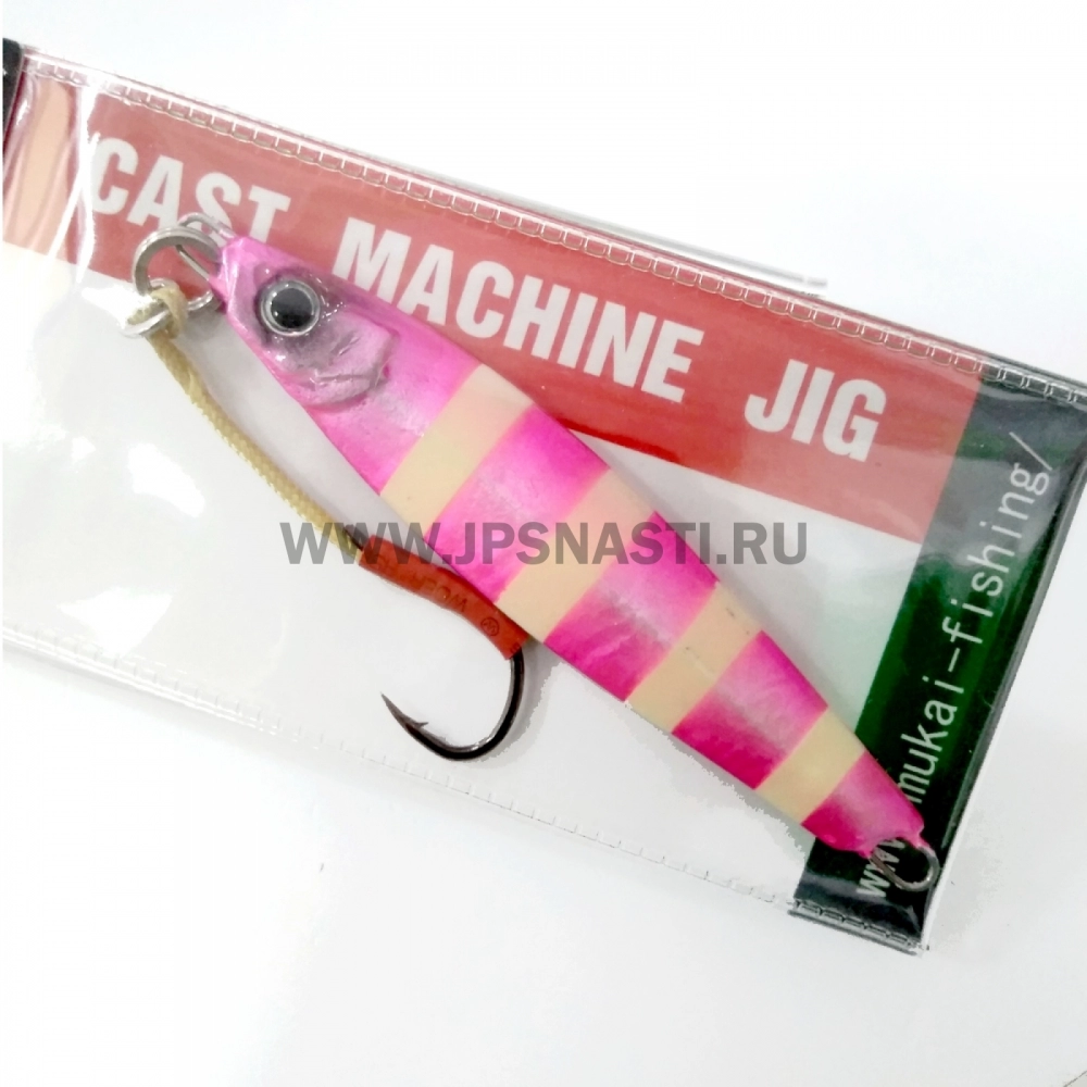 Пилькер Mukai Cast Machine Jig, 20 гр, Pink Zebra Glow