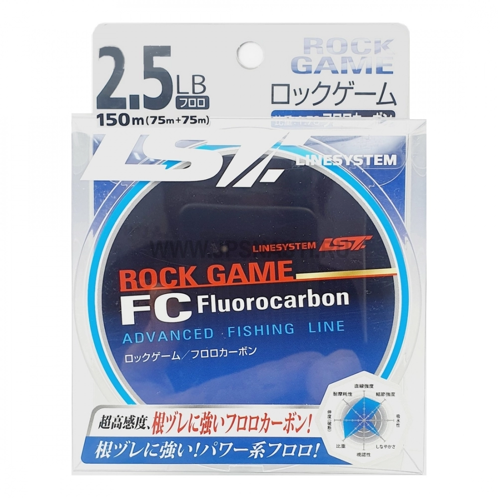 Флюорокарбон LineSystem Rock Game, #0.7, 2.5 Lb, 150 м, прозрачный