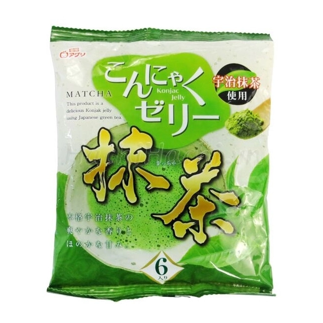 Японское желе Конняку Yukiguni, зеленый чай, с коллагеном,108 гр