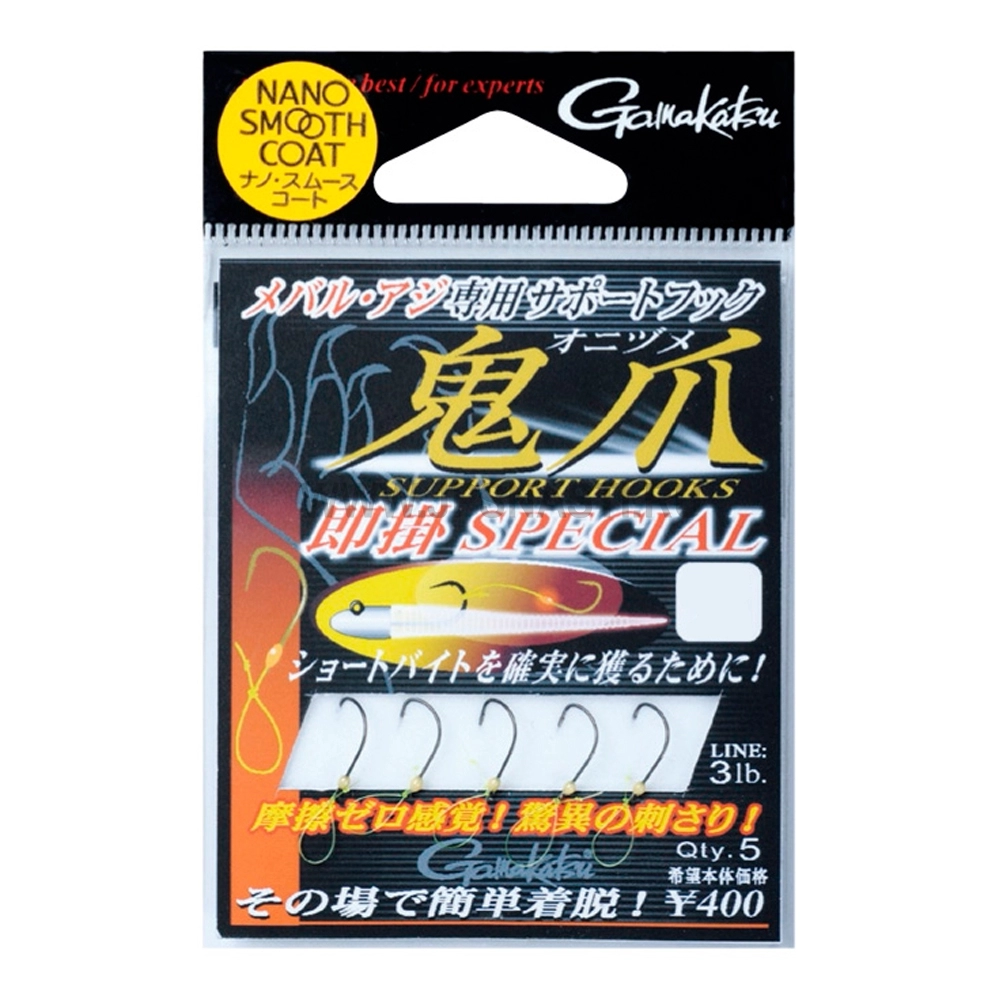 Крючки одинарные Gamakatsu Support Hook Onizume Special, #S