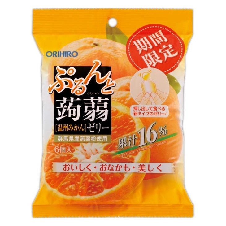 Японское желе Конняку Orihiro, апельсин,120 гр