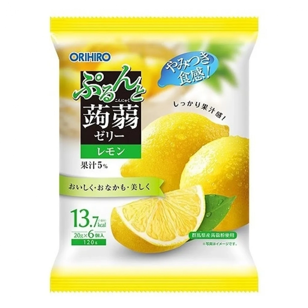 Японское желе Конняку Orihiro, сицилийский лимон с натуральным соком, 120 гр
