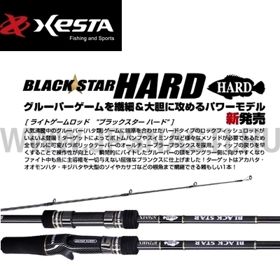 Кастинговое удилище Xesta Black Star Hard B72MHX, 219 см, 5-35 гр