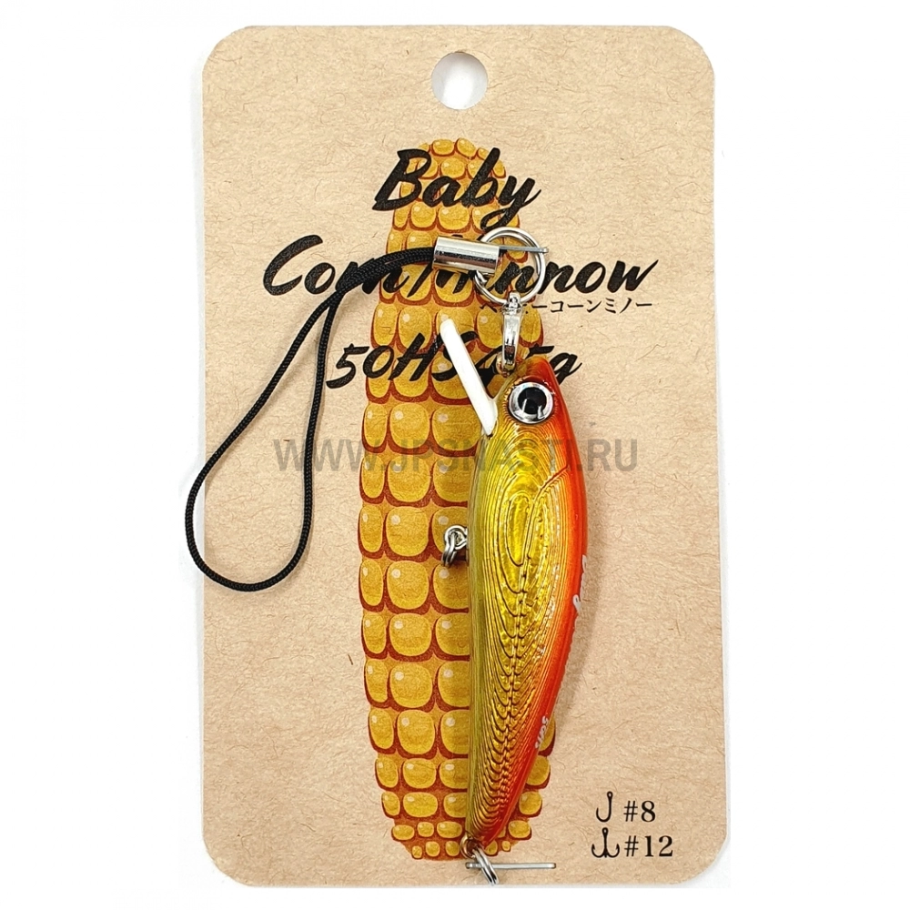 Воблер Skagit Designs Baby Corn Minnow 50HS, 4.5 г, #Gold Red