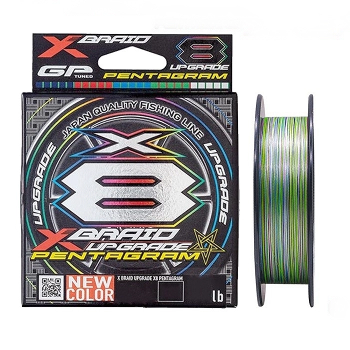 Плетеный шнур YGK X-Braid Upgrade X8 Pentagram, #0.4, 150 м, многоцветный