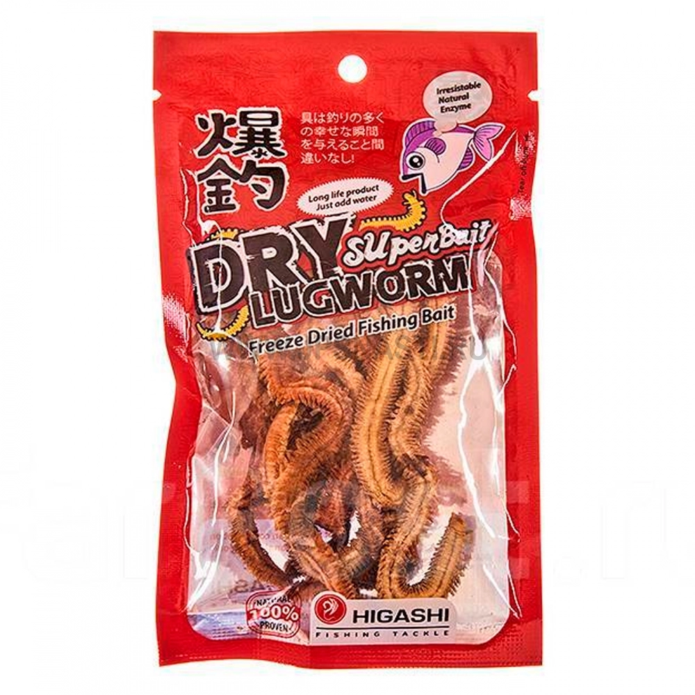 Наживка Higashi Dry Lugworm \"SuperBait\", red