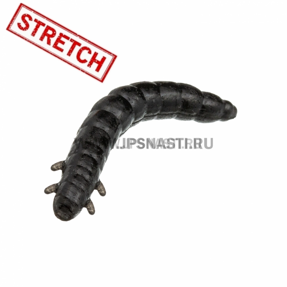 Силиконовые приманки Soorex Pro King Worm, 55 мм, сыр, black