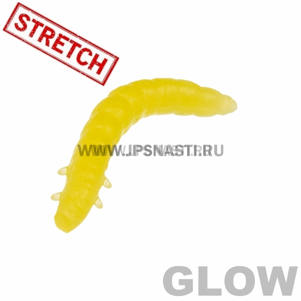 Силиконовые приманки Soorex Pro King Worm, 55 мм, сыр, lemon glow