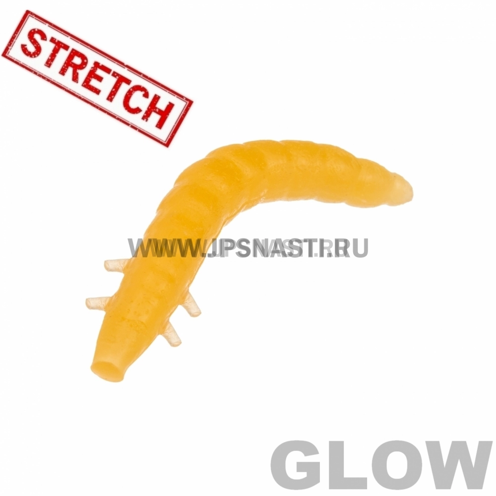 Силиконовые приманки Soorex Pro King Worm, 55 мм, сыр, orange glow