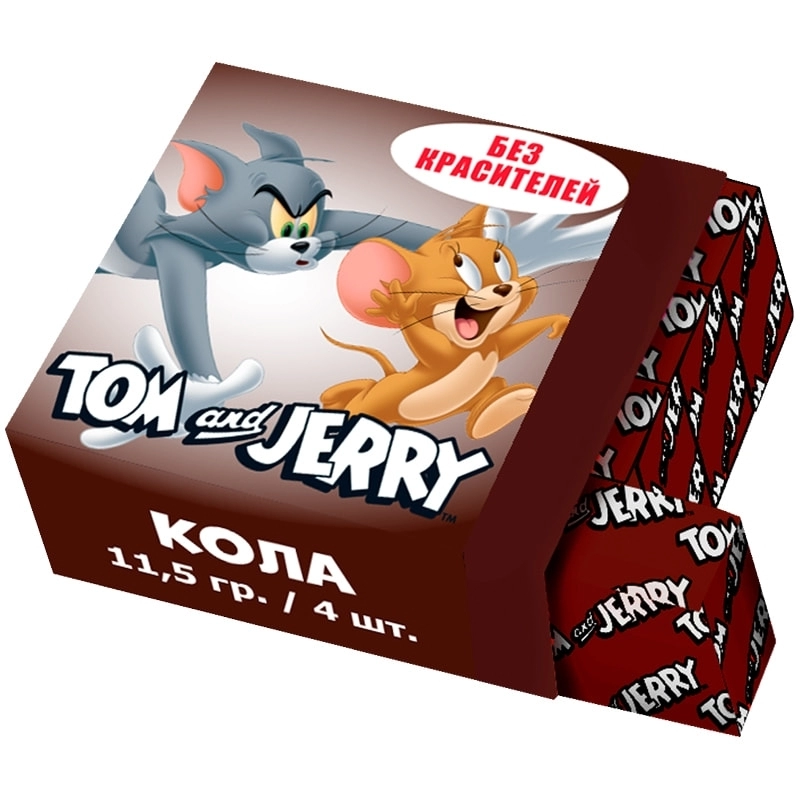 Жевательная конфета King Island Tom and Jerry, со вкусом колы, 11.5 гр