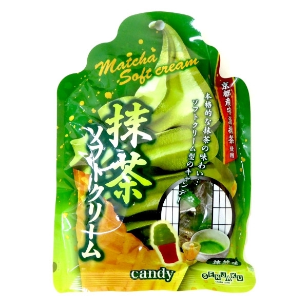 Японские леденцы Senjaku, мороженое с зеленым чаем Маття 70 гр