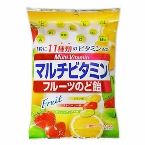 Японские леденцы Senjaku, фруктовые мультивитамины (лимон, клубника, яблоко) 76 гр