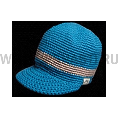 Вязанная шапка с козырьком Nories, синий