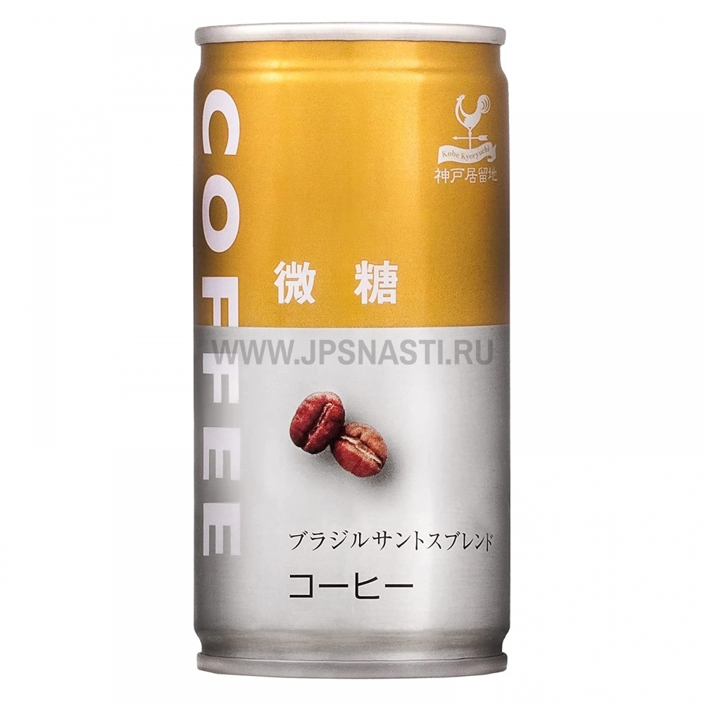 Холодный японский кофе Tominaga Kobe Kyoryuchi, c низким содержанием сахара, 185 мл
