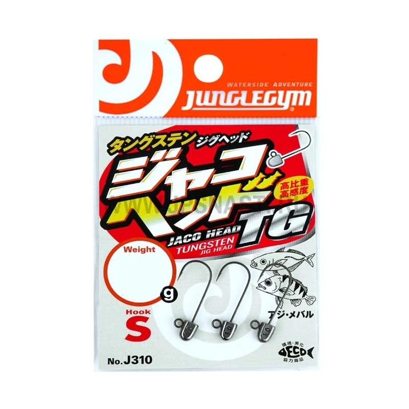 Джиг головки JungleGym J310 Jaco Head TG, 0.6 г, S
