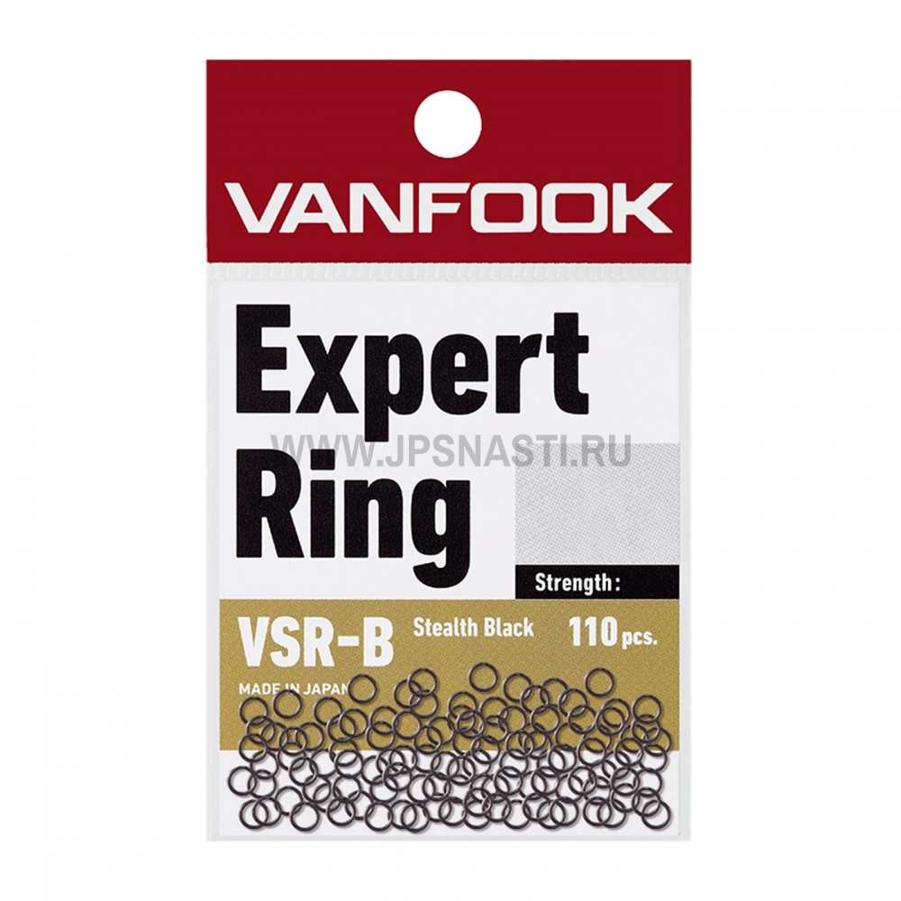 Заводные кольца Vanfook VSR-B, #00, 5 кг, Stealth Black