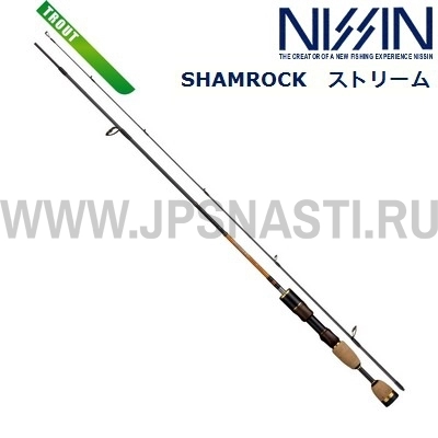 Спиннинг Nissin Shamrock Stream 408UL, 142 см, 2-6 гр