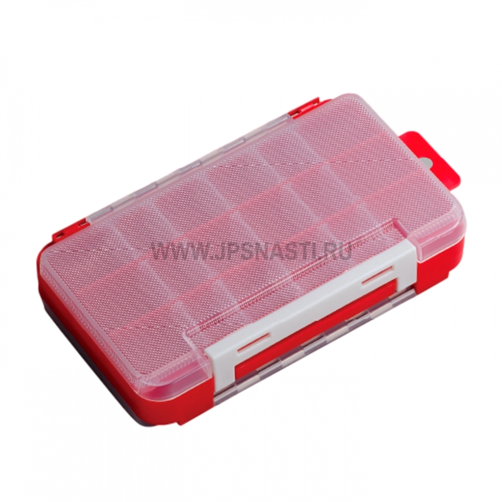 Коробка для приманок Meiho Rungun Case 1010W-1, 175х105х38 мм, двухсторонняя, красный