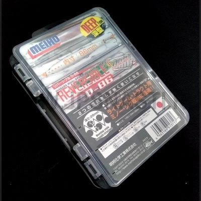 Коробка для приманок Meiho Reversible D-86, 140х104х32 мм, 12 ячеек, Черный