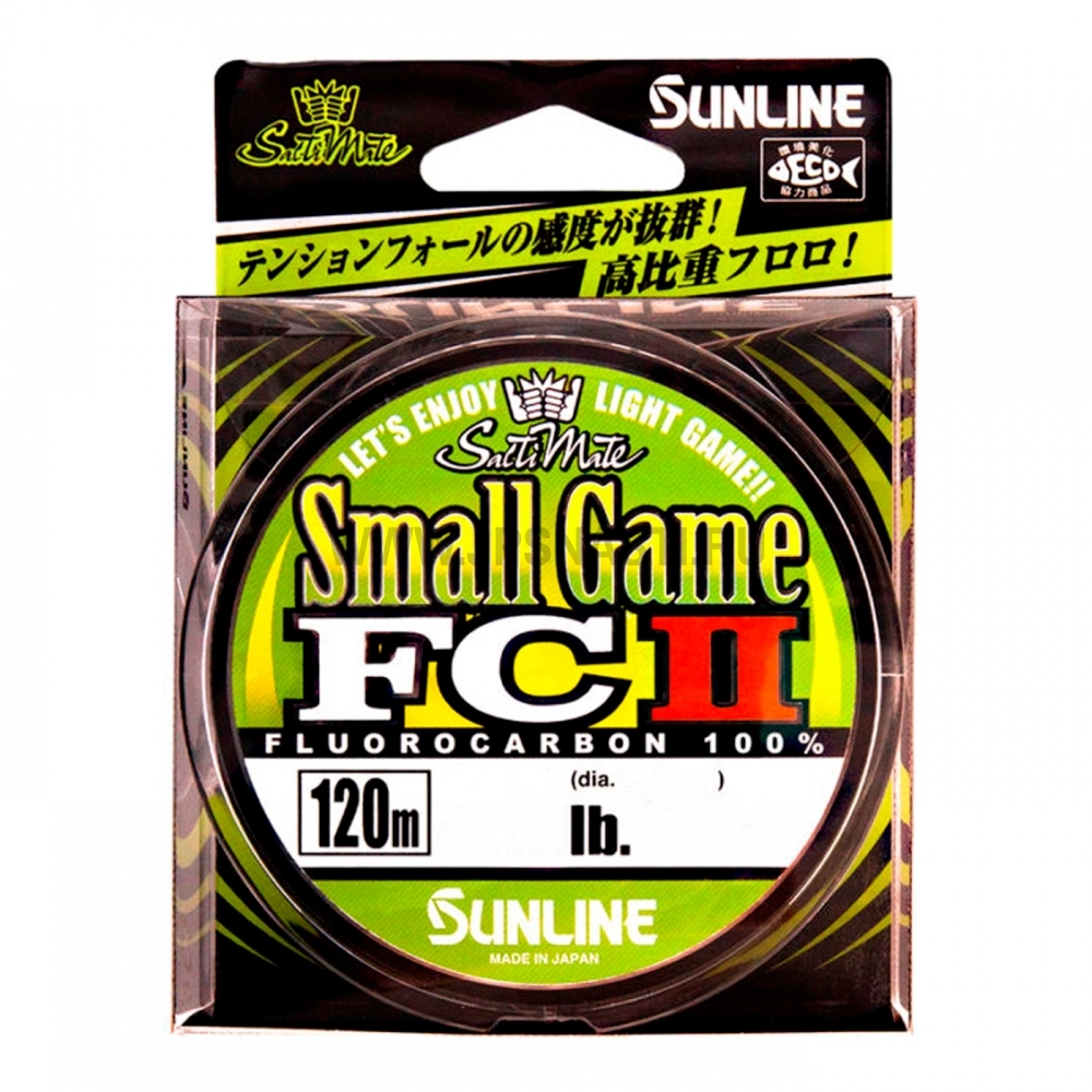Флюорокарбон Sunline SWS Small Game FC II, #0.6, 2.5 lb, 120 м, прозрачный