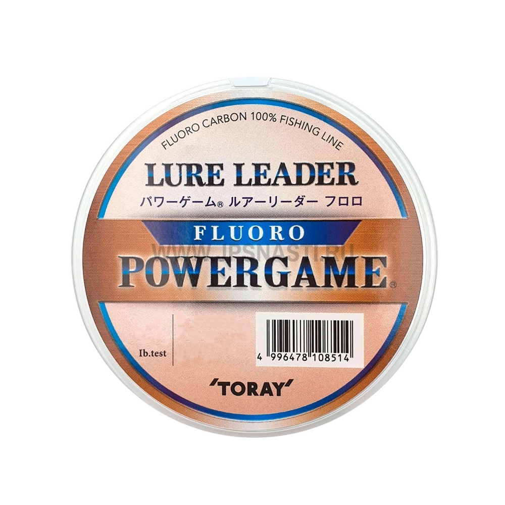 Шок лидер флюорокарбоновый Toray Power Game Lure Leader Fluorocarbone, #0.6, 30 м