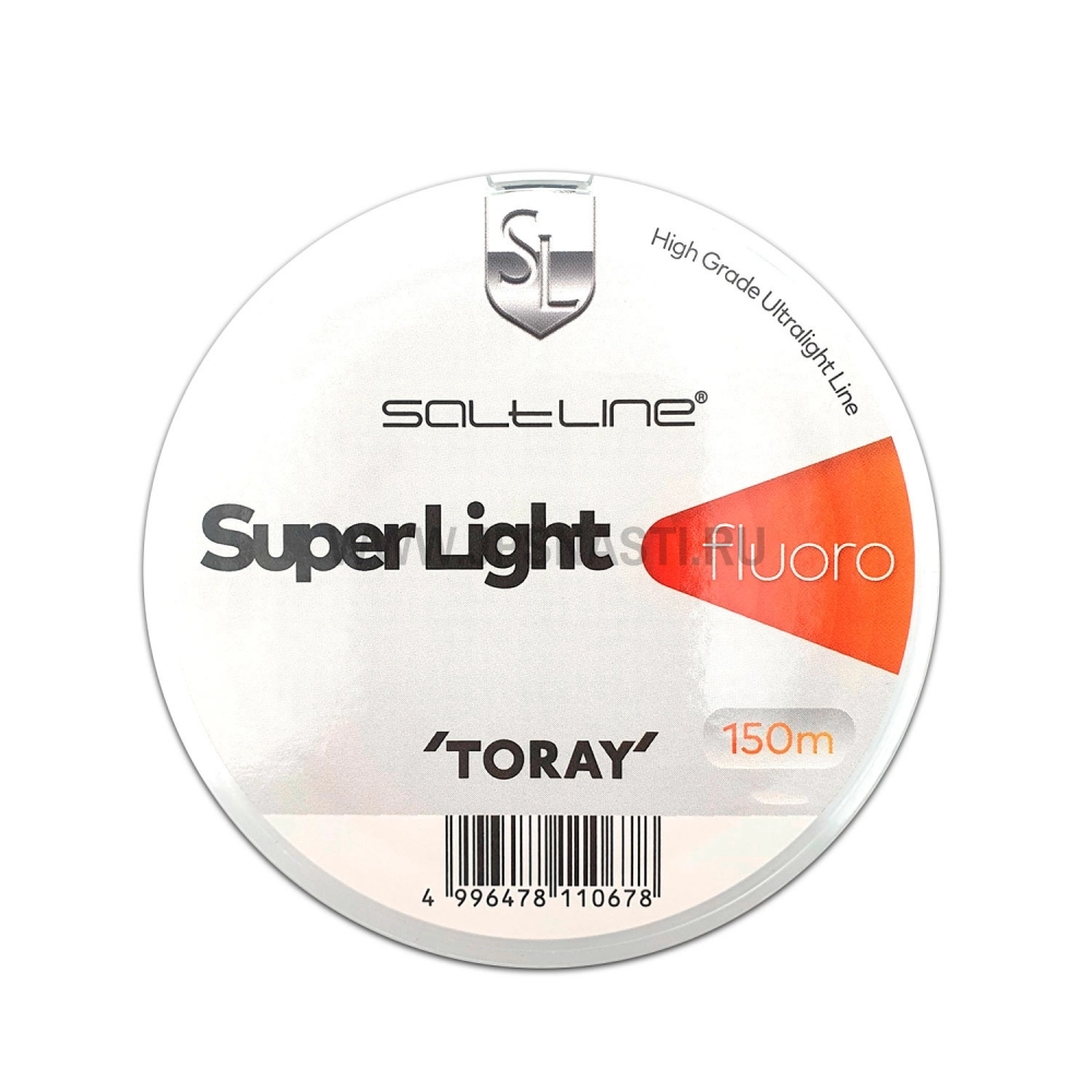 Флюорокарбон Toray Saltline Super Light Fluoro, 2.5 Lb, #0.6, 150 м, прозрачный
