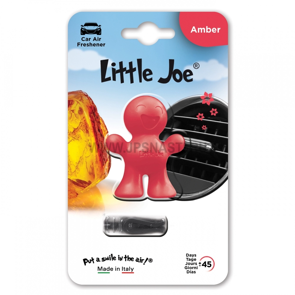 Автомобильный ароматизатор Little Joe Amber, янтарь, pink red