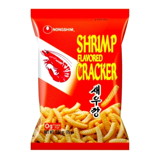 Чипсы Nongshim Shrimp Flavoured Cracker со вкусом креветок, 74 г