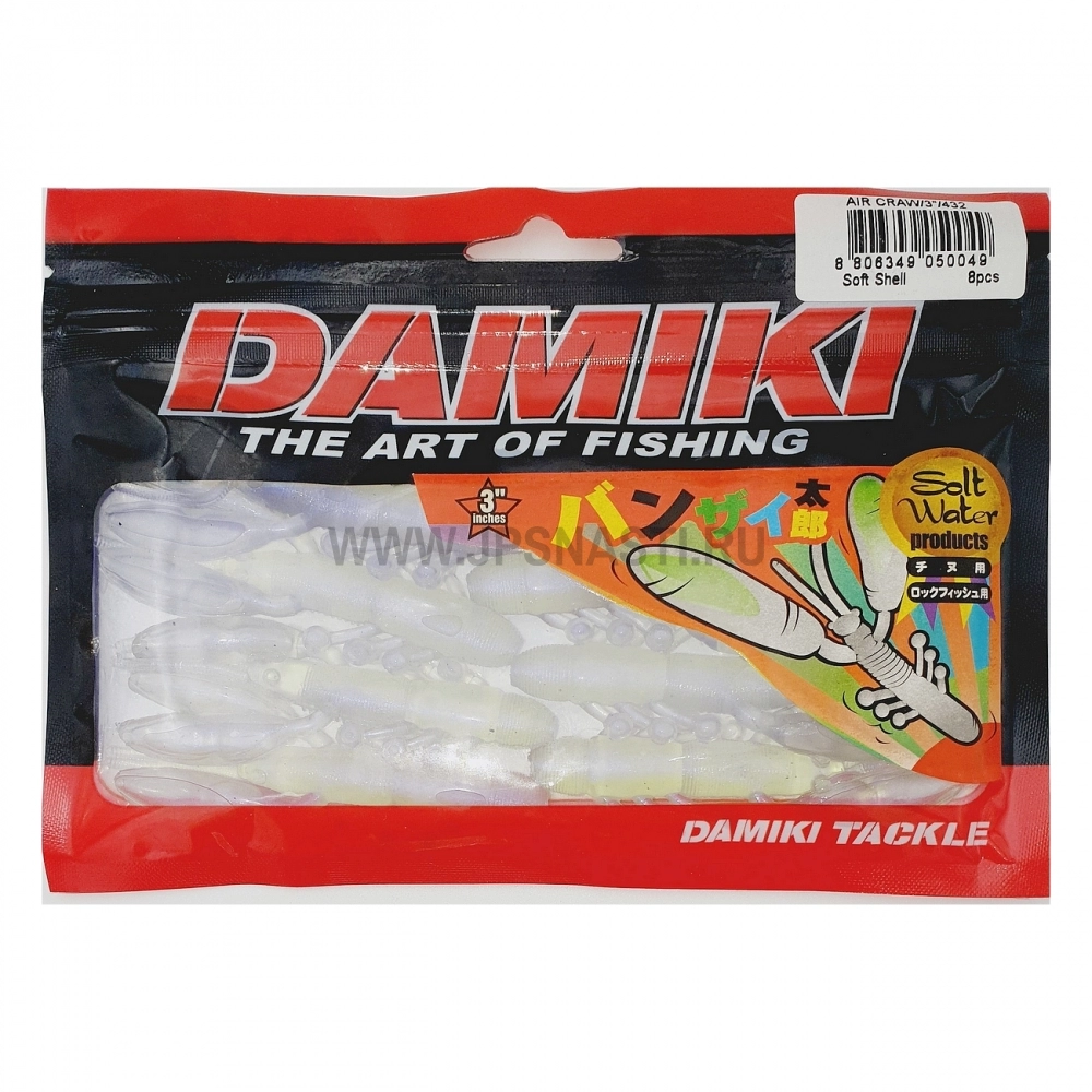 Силиконовые приманки Damiki Air Craw 3\", 432
