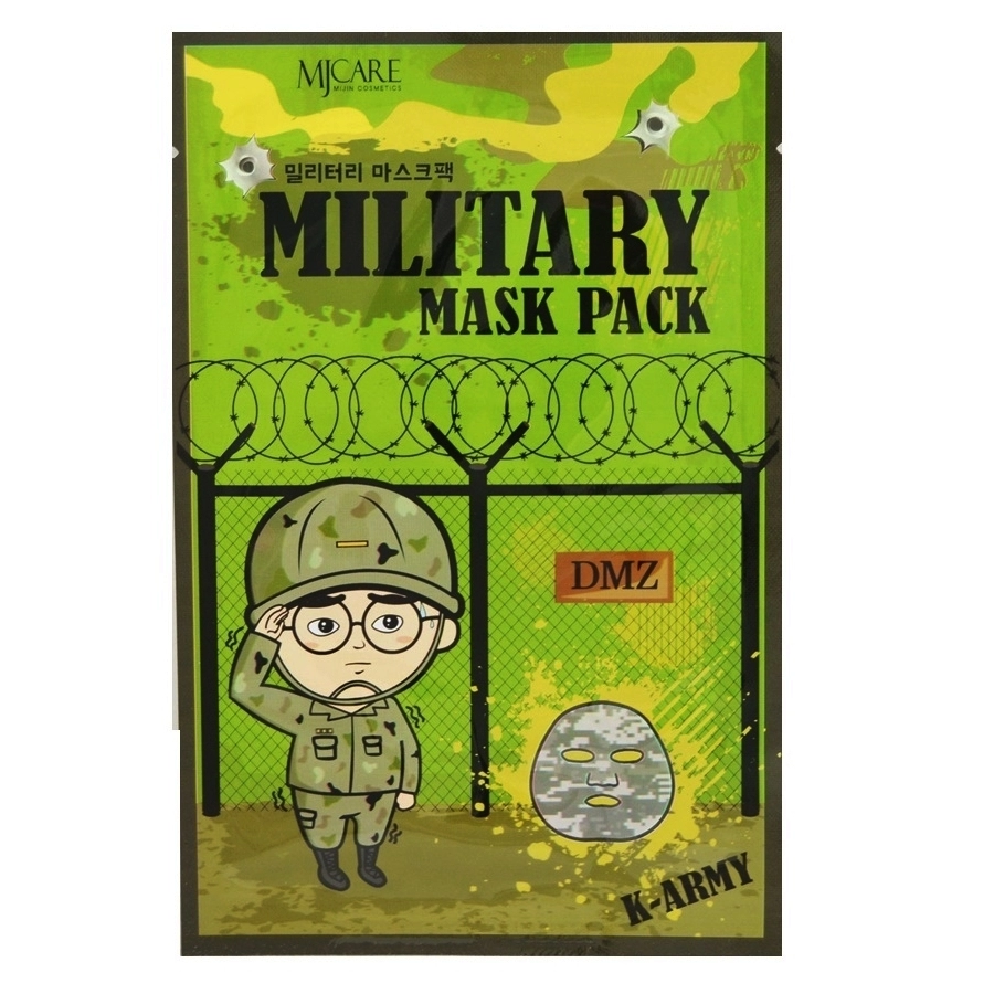 Маска тканевая для лица мужская MJ Military Mask Pack, 25 гр