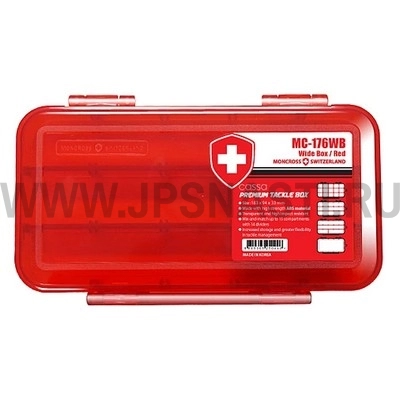 Коробка для приманок Moncross Tackle Box MC 176WB, Красный