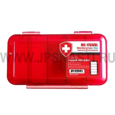 Коробка для приманок Moncross Tackle Box MC 176WBL, Красный