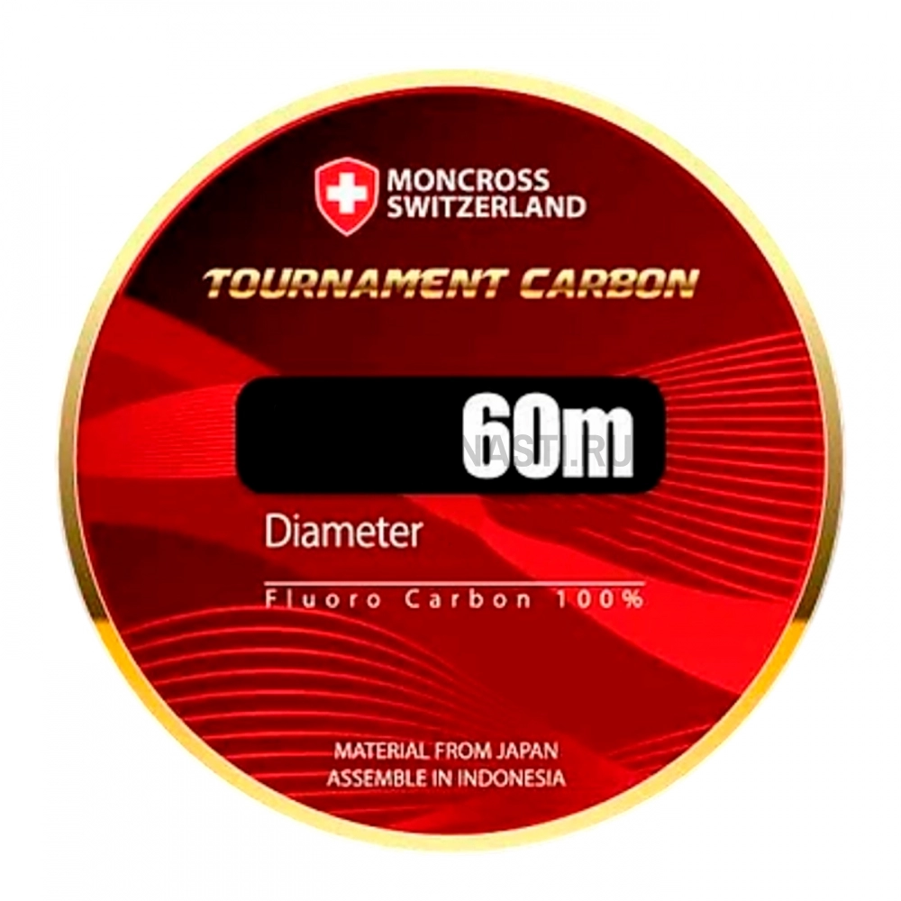 Флюорокарбон Moncross Tournament Carbon, #1, 60 м, прозрачный