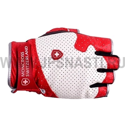 Перчатки без пальцев Moncross GNW-501R, размер XL, бело-красный