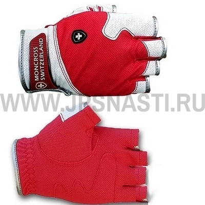 Перчатки без пальцев Moncross GC-501R, размер XL, правая, красно-белый