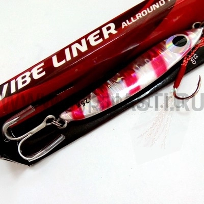 Пилькер Moncross Vibe Liner, 25 гр, Silver-Red
