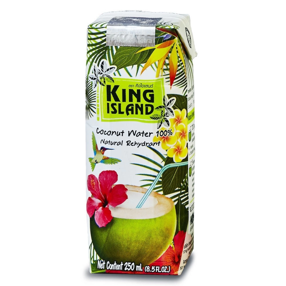 Кокосовая вода King Island натуральная без сахара, 250 мл
