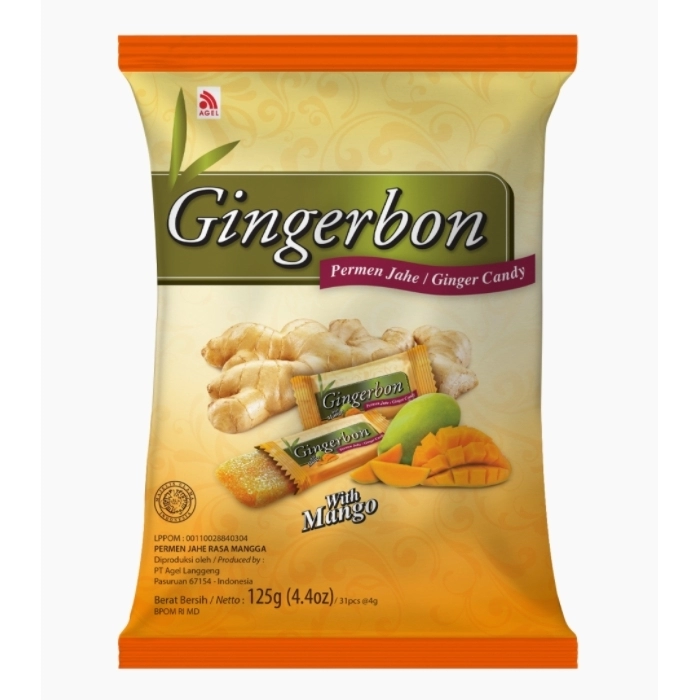 Конфеты имбирные GingerBon с Манго, 125г